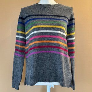 WoolOvers multi-color stripe sweater - small